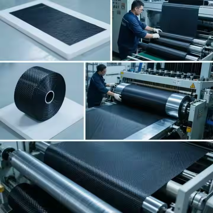 Carbon fiber textile for beam strengthening