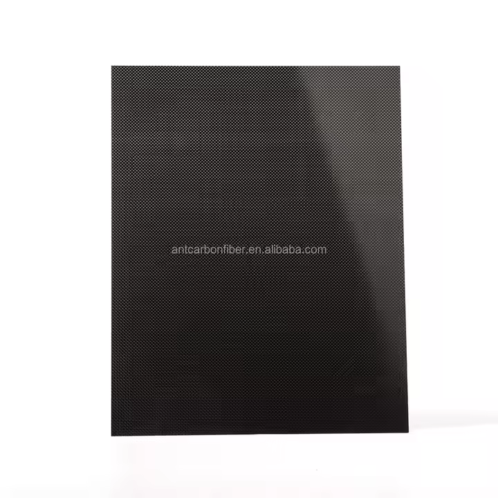 Custom Size 3K Smooth Full Carbon Black HPL Sheet (ISO 9001 Certified)