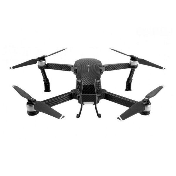 Carbon fiber drone frame with clean weave