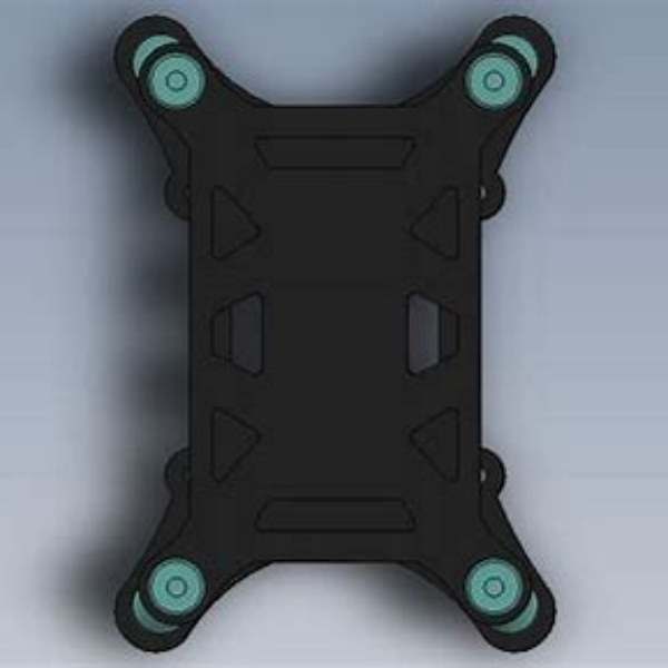 Carbon fiber arms with wire channels