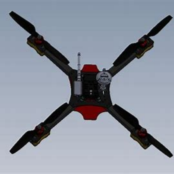 Stable carbon fiber hexacopter frame structure