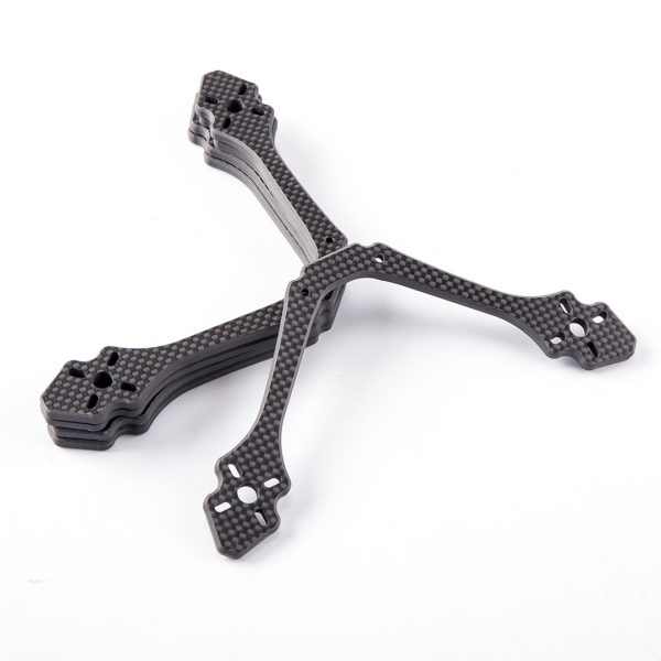 Matte finish carbon fiber frame part