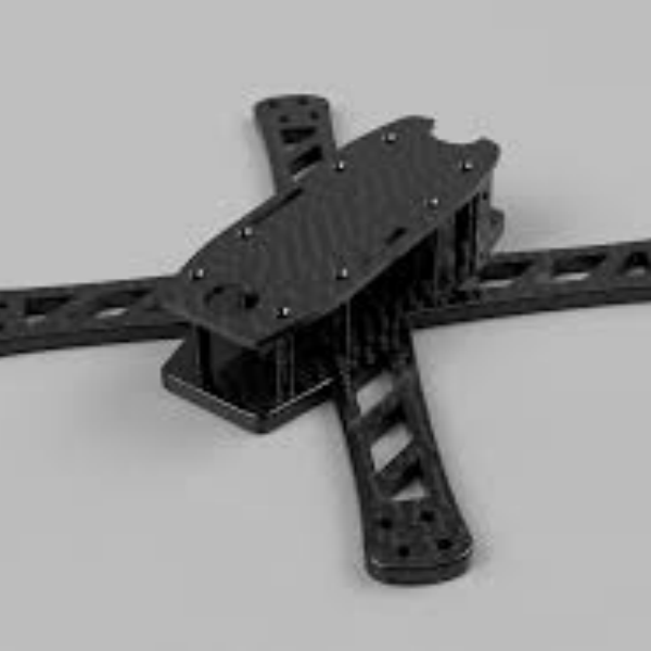Streamlined carbon fiber drone skeleton