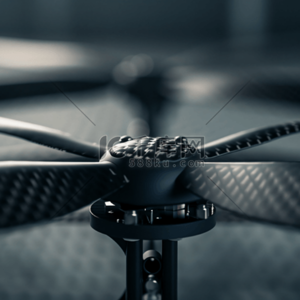 Custom carbon fiber drone frame assembly
