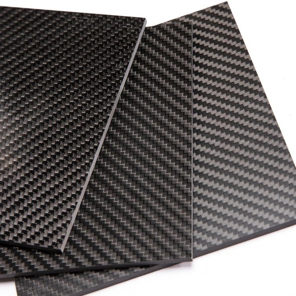 Clear coated carbon fiber panel
