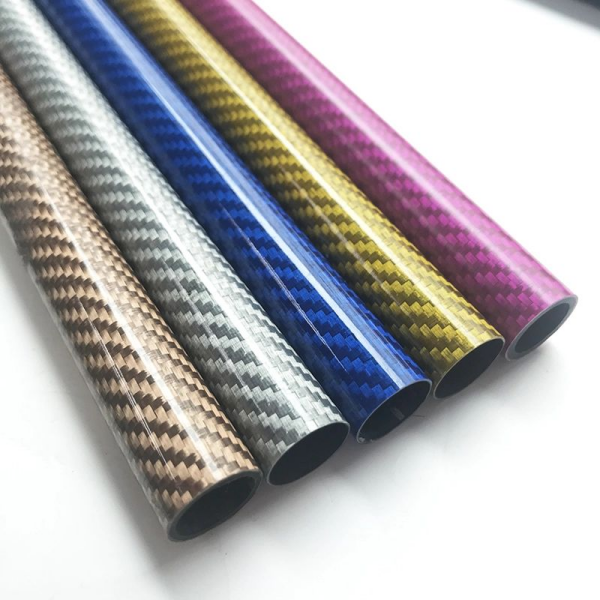 High-gloss finished carbon tube automotive industry