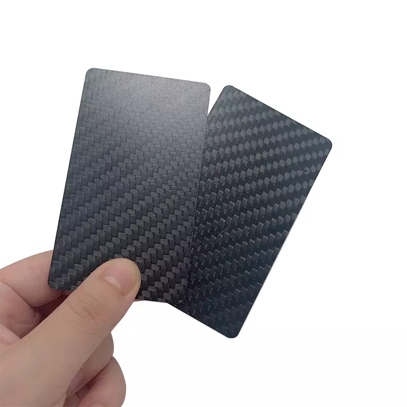 carbon fiber business name card