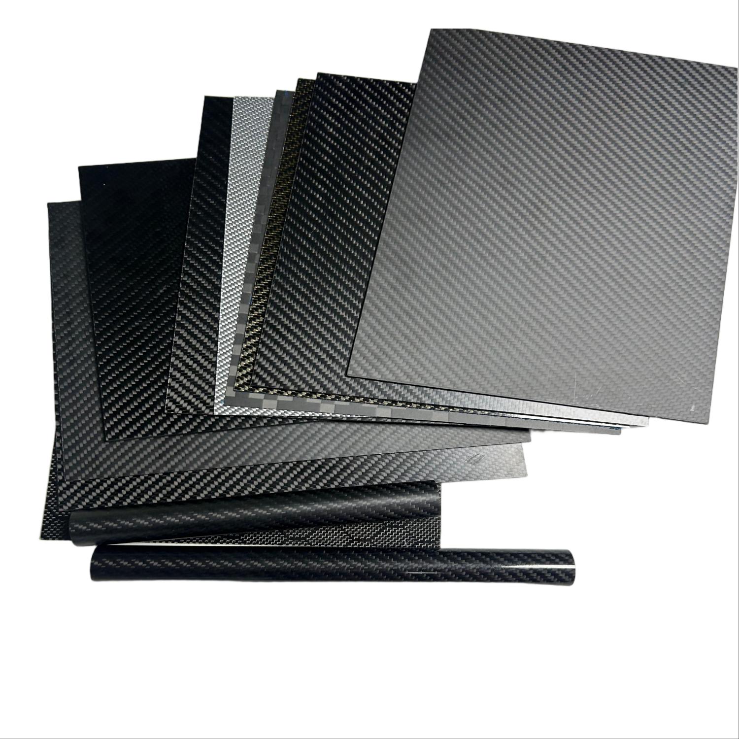 Custom Size Smooth Edges 100% 3K 6K Carbon Fiber Plate for Industry Construction