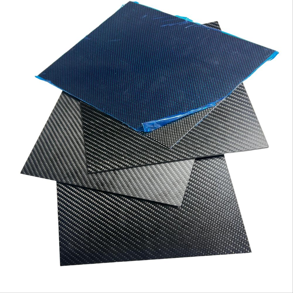Precision-Cut Carbon Fiber Plate – 3K/6K/12K, Matte/Glossy, Plain/Twill/UD