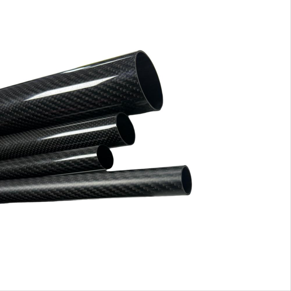 3K weave carbon fiber tubes with epoxy resin