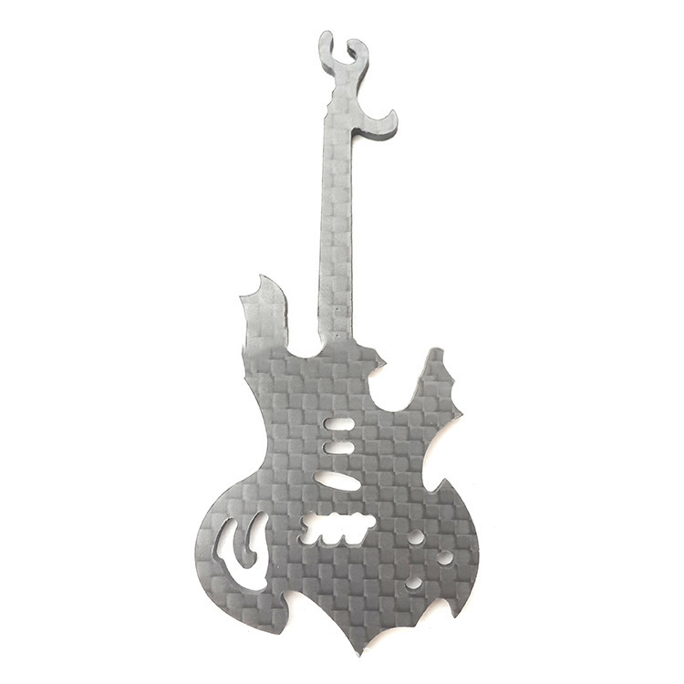 Carbon fiber shaped parts of guitar